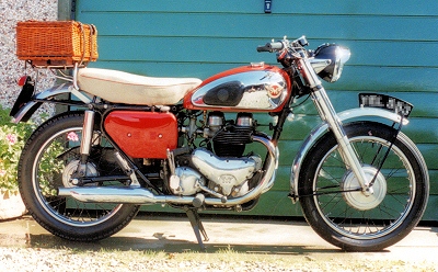 1958 Matchless in red Two Pack paint & black frame